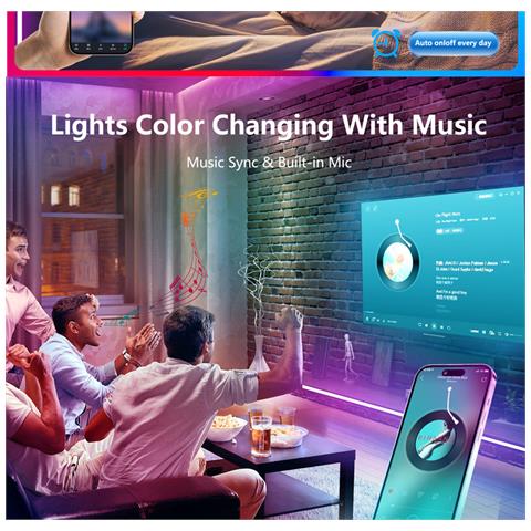 Kit Striscia Led Luminosa E Versatile Da 20m - Bianco - Foto 7