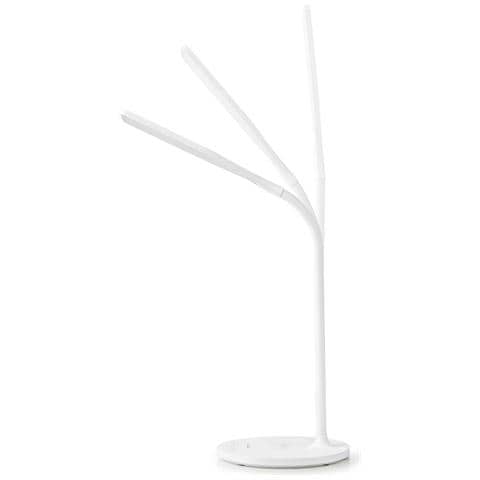 Lampada Da Scrivania A Led Con Dimmer E Caricatore Wireless Da 15 W, Bianco - Foto 5