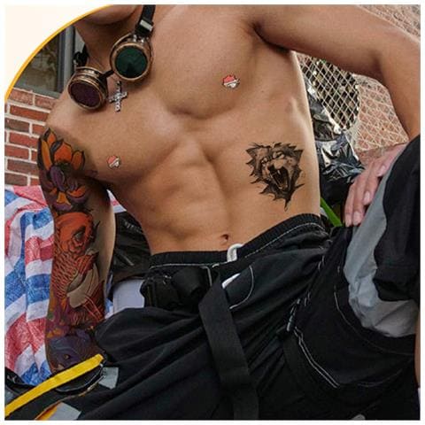 10 Fogli Di Adesivi Per Tatuaggi - Disegni Assortiti, Impermeabili - Foto 2