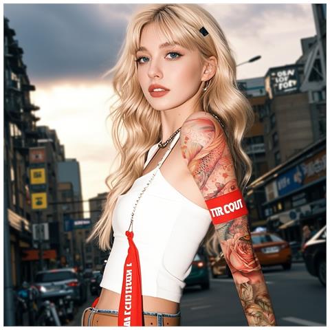10 Fogli Di Adesivi Per Tatuaggi - Disegni Assortiti, Impermeabili - Foto 5