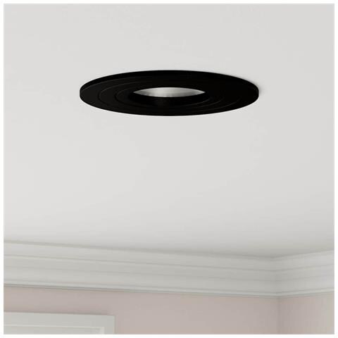 Faretti incassati 6 pz Rotondi GU10 Nero Ø91 mm - Foto 2