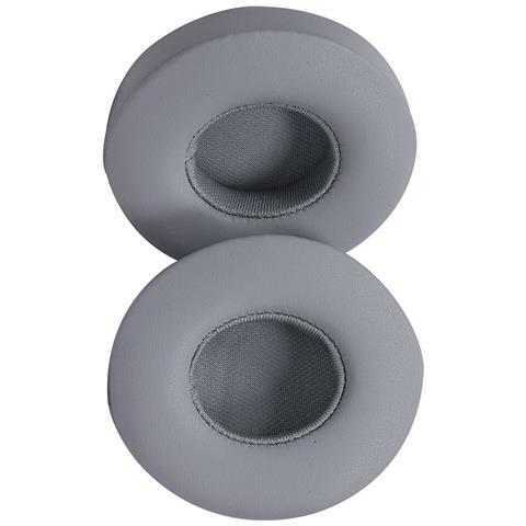 2 Cuscinetti Auricolari Di Ricambio In Pelle Proteica Compatibili Con Cuffie Beats Solo 2 E Solo 3 Grey - Foto 2