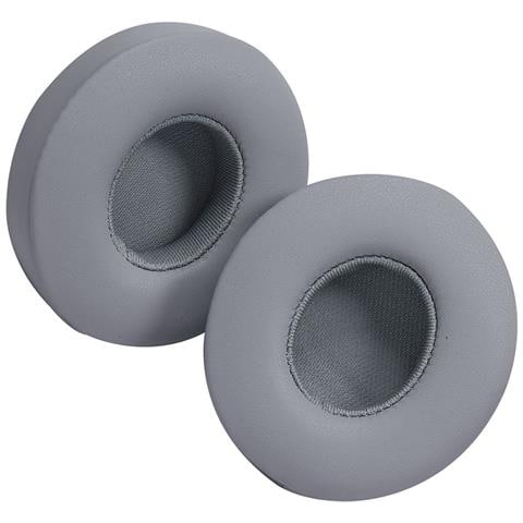 2 Cuscinetti Auricolari Di Ricambio In Pelle Proteica Compatibili Con Cuffie Beats Solo 2 E Solo 3 Grey - Foto 4