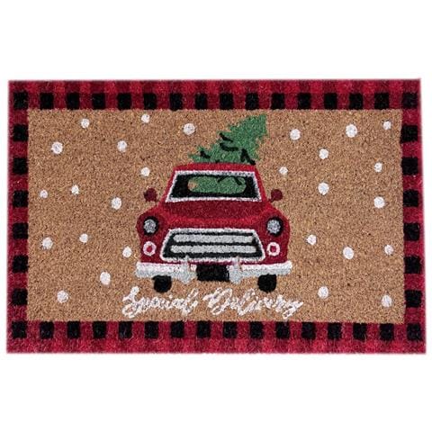 Zerbino Natale Cocco Ingresso Casa Esterno Antiscivolo Natalizio Fortuna Pick Up - Foto 2