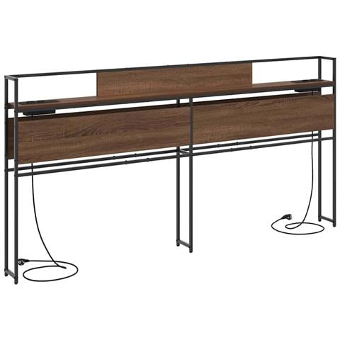 Testata contenitore Rovere marrone 200 cm Legno multistrato - Foto 1