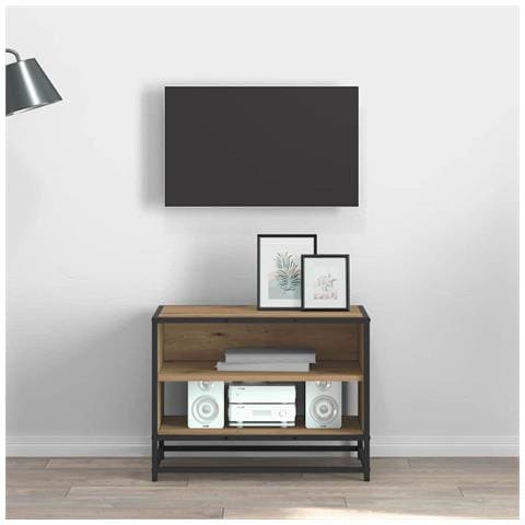 Mobile TV rovere artigianale 61 x 40 x 46 cm Legno multistrato - Foto 2