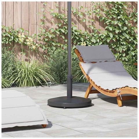 Base per Ombrello da Esterno Grigio scuro 48 x 48 x 32 cm - Foto 2