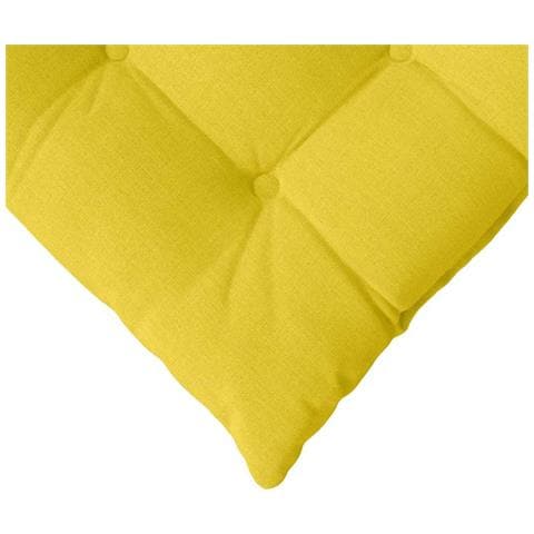 Cuscini per Seduta 2 pcs Giallo Chiaro 40 x 40 x 6 cm Tessuto - Foto 9