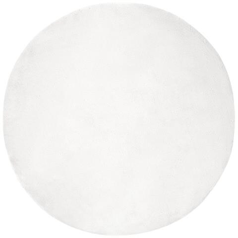 Tappeto in Pelliccia Sintetica di Coniglio Olite Bianco - Foto 1