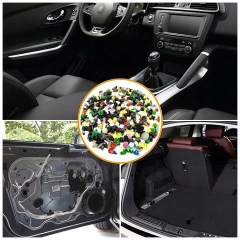 Set Di Rivetti Universali Per Auto - 1000 Pezzi | Materiale Plastico, Multicolore, Lunghezza 1-4 Cm | Per Interni, Carrozzeria, Tuning - Foto 8