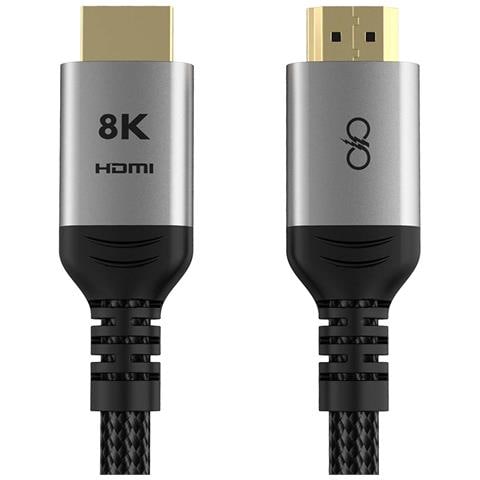 Cavo Hdmi Maschio A Hdmi Maschio Ultra High Speed 8k Design Intrecciato 3m, Nero - Foto 2