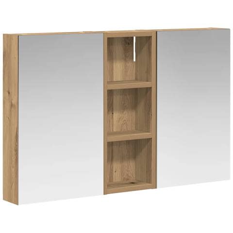 Set di Armadi da Bagno con lo scaffale 3 pcs 80 x 10,5 x 50 cm - Foto 1