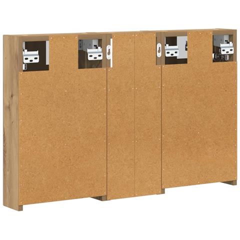 Set di Armadi da Bagno con lo scaffale 3 pcs 80 x 10,5 x 50 cm - Foto 9