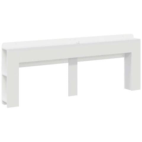 Testata del letto Bianco Lucido Legno ingegnerizzato - Foto 2