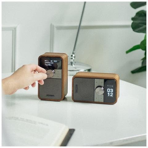 DDR-8 compacte houten DAB+ en FM radio met Bluetooth ontvangst, Vintage Walnut Personale Digitale Noce - Foto 2