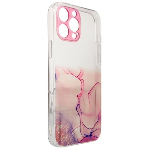 Custodia In Gel Marmo Rosa Per Iphone 12 Pro - Foto 2