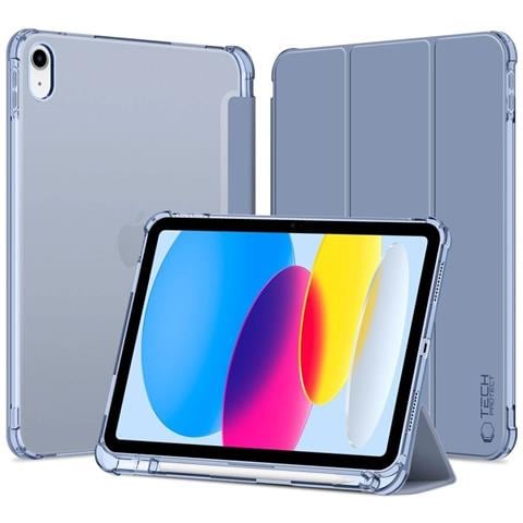 Custodia Ipad 10 / 2022 - Blu, Trasparente - Foto 1