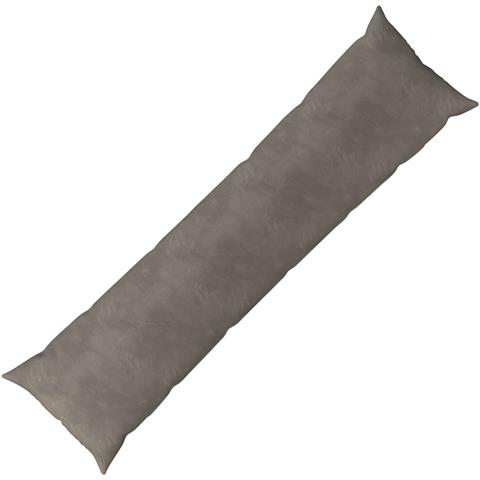 Cuscino con cuscino HEERLEN Grigio Chiaro 40 x 145 cm Velluto - Foto 1