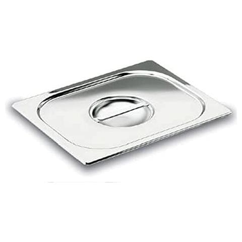 GN 66905D - Coperchio su misura per teglia GN 2/3, con manico, in acciaio inox - Foto 1