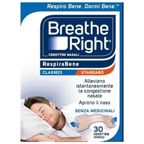 Cerotti Nasali Breathe Right Classici 30 Pezzi - Foto 1