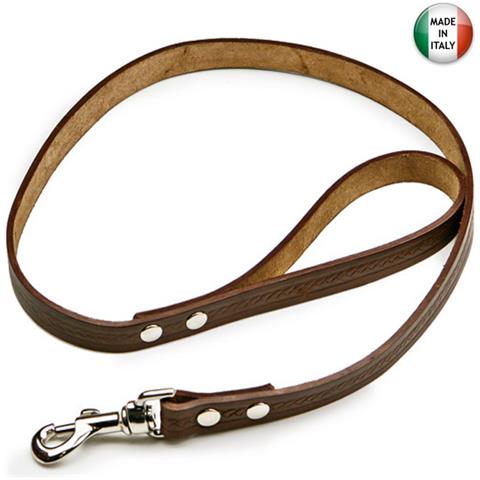 Guinzaglio in cuoio extra stampato a treccia 110x1,5 cm colori assortiti - Foto 2