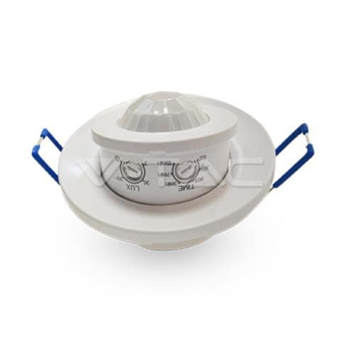 Sensore Di Movimento Da Incasso Bianco Infrarossi Ip20 400w Interno Vt-8030 5091 - Foto 3