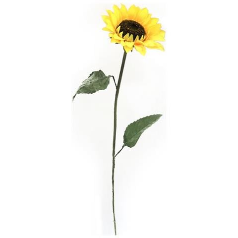 1 Fiore Artificiale Girasole 77 Cm Finto Decorazione Per Festa Cerimonie Matrimonio Hotel - Foto 1