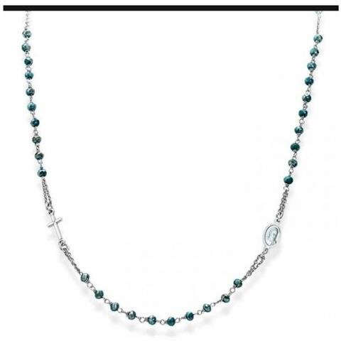 Collana In Argento 925 - Collezione Rosari - Colore Rodio - Misura Unica - Foto 2