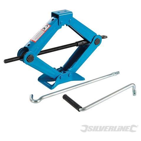 Cric A Forbice Per Il Cambio Di Ruote 1 Tonnellata Silverline - Foto 1