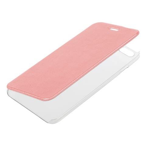 Clear Back, Cover Trasparente Con Sportello Protettivo - Apple Iphone 6 Plus / 6s Plus - Oro Rosa - Foto 1