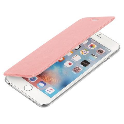 Clear Back, Cover Trasparente Con Sportello Protettivo - Apple Iphone 6 Plus / 6s Plus - Oro Rosa - Foto 3