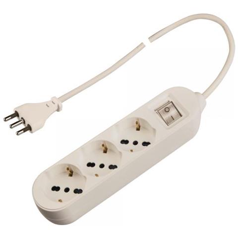 Poly Pool Pp2502xl Prolunghe E Multiple 1,5 M 3 Presa (e) Ac Interno Bian - Foto 1