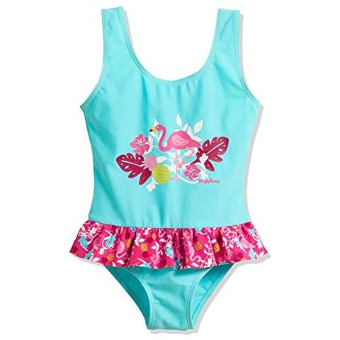 Uv-schutz Badeanzug Flamingo Costume Da Bagno Bambino, Turchese (türkis 15), 122 (taglia Produttore: 122/128)  - Foto 1