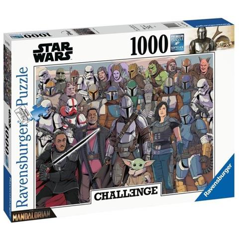 Puzzle 1000 P - Baby Yoda / Mandalorian Di Star Wars (puzzle Di Sfida)  - Foto 1