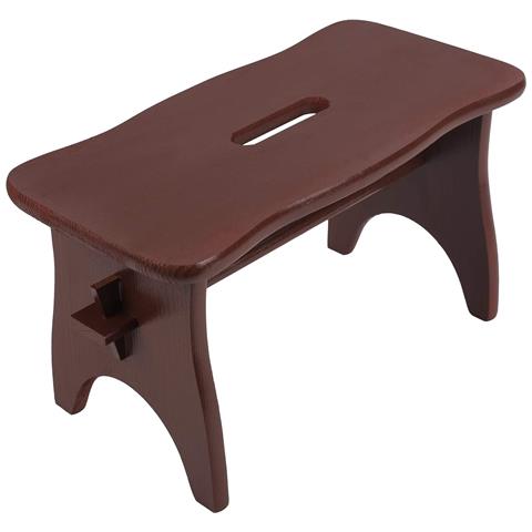 Piccolo Sgabello Marronne Cucina Bambini In Legno | 38 X 19 X 21 Cm | Poggiapiedi Grezzo Multifunzionale | Perfetto Per Tutte Le Nostre Scatole O Come Espositore Supporto Piante - Foto 1