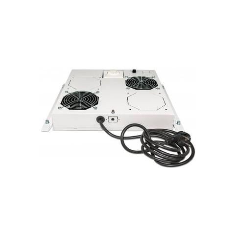 Vassoio Ventola Rack Grigio Acciaio 19" 712781 - Foto 1