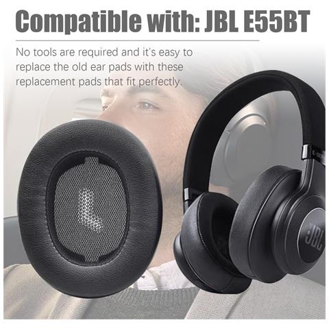 Cuscinetti Auricolari Per Jbl E55bt 1 Paio Neri - Foto 13