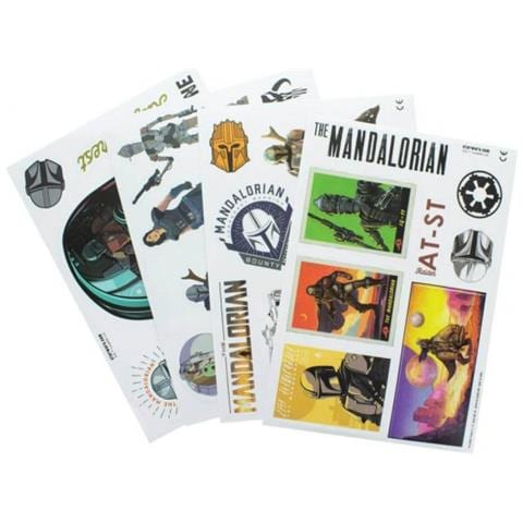 Set Di Adesivi Della Serie The Mandalorian Star Wars - 4 Set Waterproof E Removable - Paladone - Foto 1