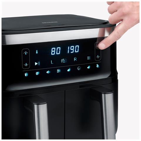 Friggitrice ad Aria 4008146042706 Capacità 8 Litri 2850 Watt Colore Nero - Foto 3