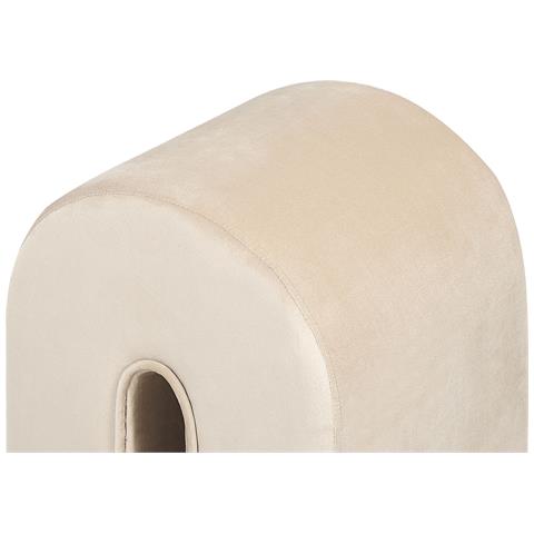 Pouf Modoc Velluto Beige - Foto 2