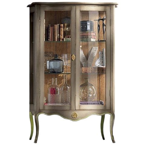 Vetrina Classica 2 Porte Legno Shabby 100x40x150 - Foto 1