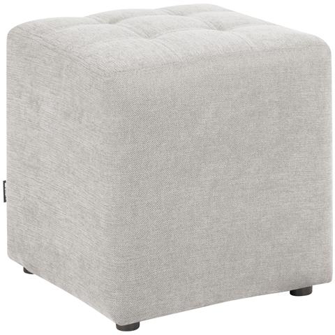 Pouf Kansas Tessuto Grigio Chiaro - Foto 2