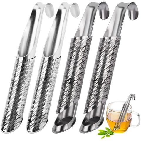 Colino Da Tè Con usore Per Tè A Pipa Lunga, Confezione Da 4 - Foto 1