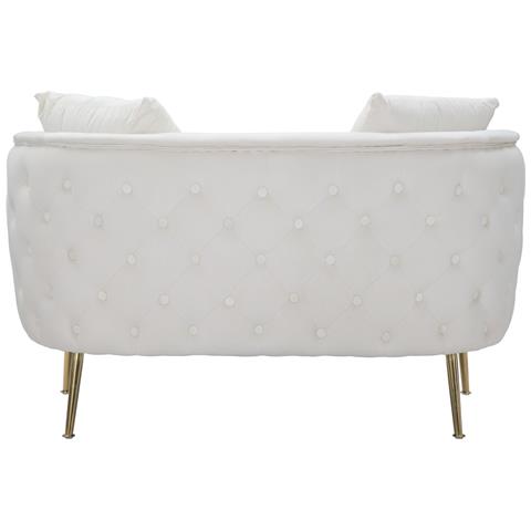 Divanetto Bucarest Crema Cm 127x74x73 - Foto 5