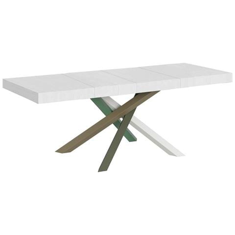 Tavolo Allungabile 90x160/264 Cm Volantis Premium Bianco Frassino Telaio 4/a - Foto 1