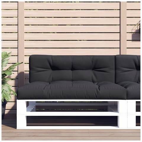 Cuscino Per Pallet Nero 120x40x12 Cm In Tessuto - Foto 1