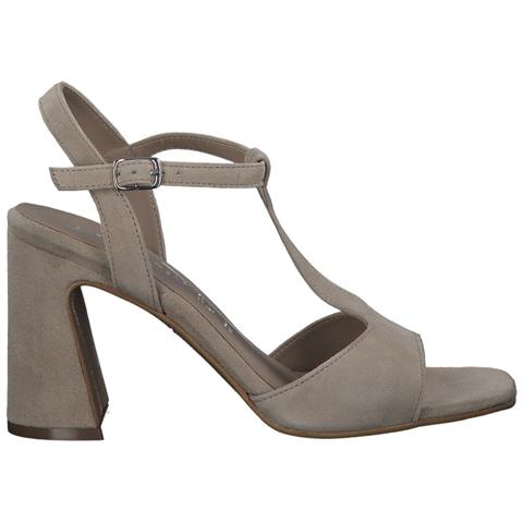 Taupe Elegant Open Sandals Sandali Pelle Scarpe Donna Beige Eu 37, 1-28380-20 341 - Foto 1