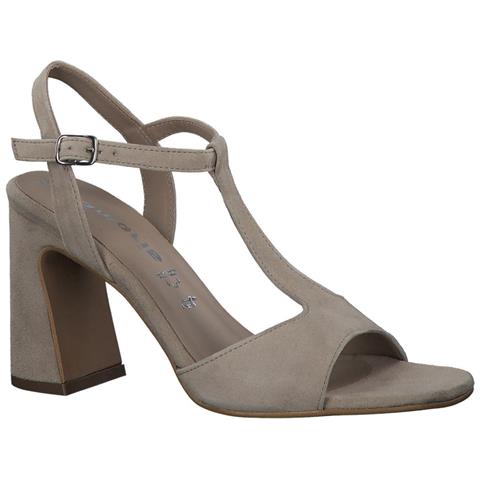 Taupe Elegant Open Sandals Sandali Pelle Scarpe Donna Beige Eu 37, 1-28380-20 341 - Foto 2