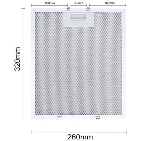 Filtro Ventola - 320x260 Mm, Filtro In Alluminio + Carbone, Confezione Da 2 - Foto 5