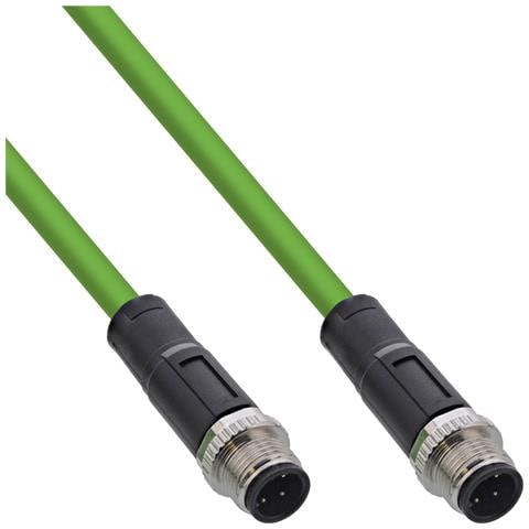 Cavo di rete industriale, M12 4-pin D-coded maschio /maschio, PUR 5m - Foto 1